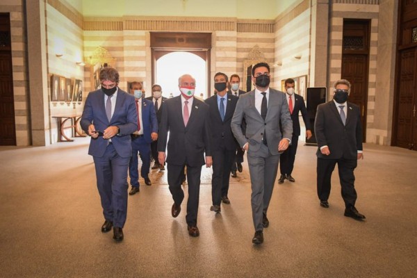 A missão foi presidida por Michel Temer, a convite do Presidente da República Jair Bolsonaro