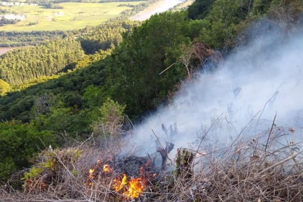 Focos de incêndio vem sendo percebidos desde domingo