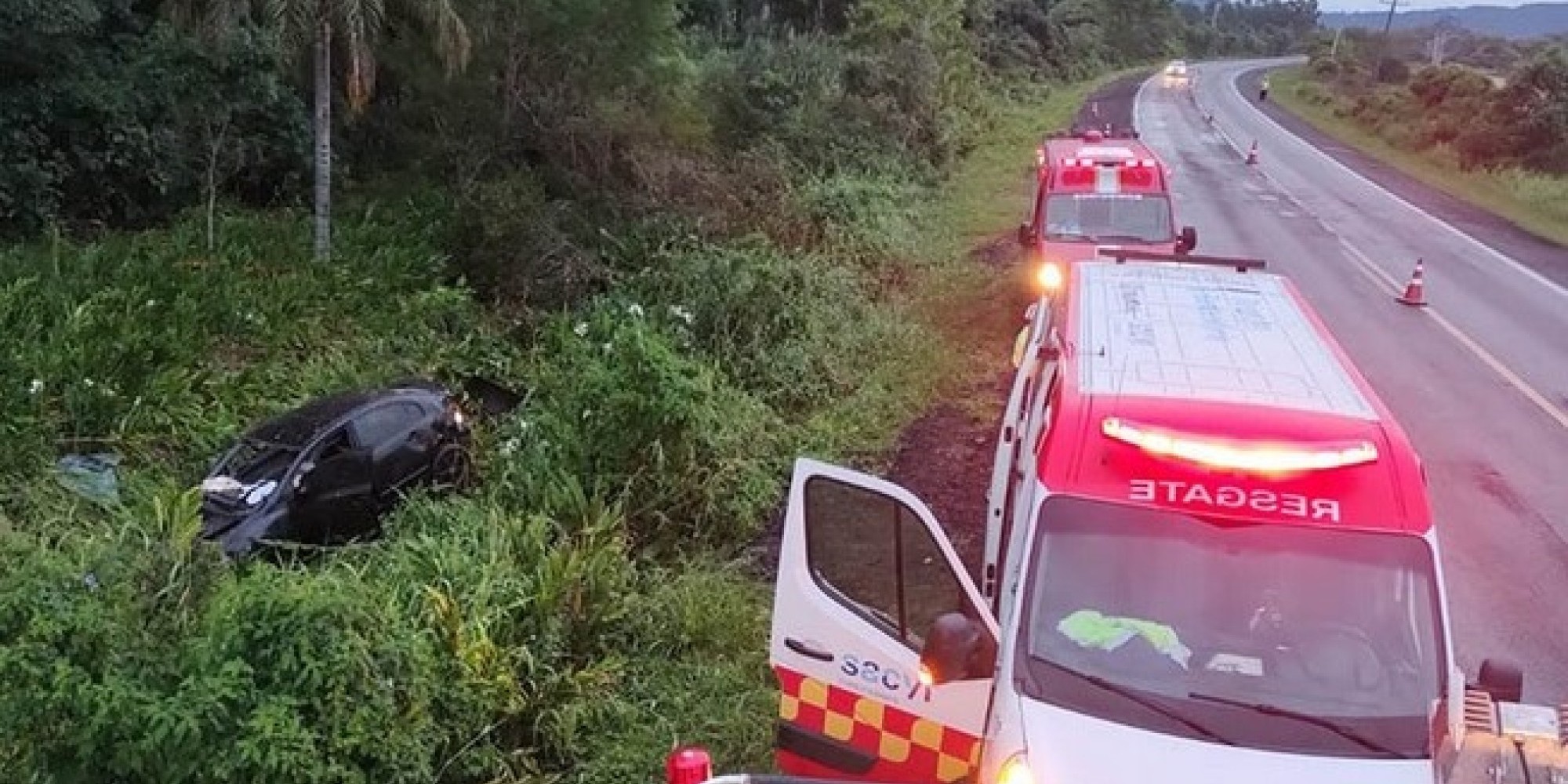 Grave acidente deixa uma jovem morta e cinco feridos