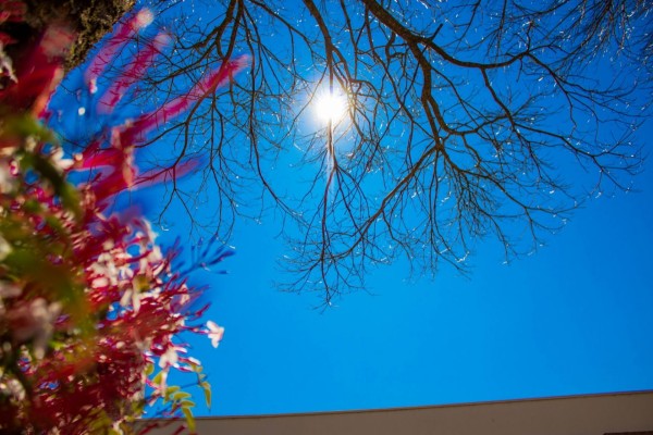 No final do dia as temperaturas ficam mais baixas 