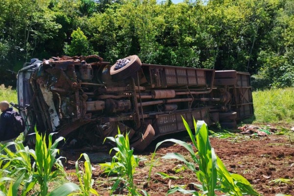 O sinistro com o veículo, que transportava 35 pessoas ao Cactário de Imigrante, ocorreu na manhã desta sexta-feira (4), em Linha Berlim.